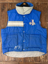 Load image into Gallery viewer, Detroit Lions Vintage 70s Puffer Vest Blue ABC Vintage 