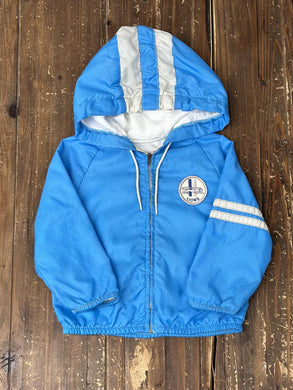 Detroit Lions Vintage 70s Youth Hooded Track Jacket Baby Blue ABC Vintage 