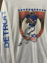 Load image into Gallery viewer, Detroit Lions Vintage 80s QB L/S Tee Paper Thin White ABC Vintage 