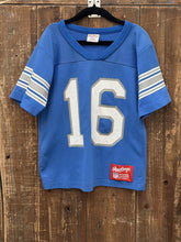 Load image into Gallery viewer, Detroit Lions Vintage 80s Youth #16 Rawlings Jersey Blue ABC Vintage 