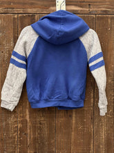 Load image into Gallery viewer, Detroit Lions Vintage 80s Youth Snap Buttons Hoodie Blue Grey ABC Vintage 