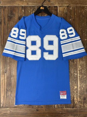 Detroit Lions Vintage 90s #89 Football Jersey Blue ABC Vintage 