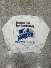 Load image into Gallery viewer, Detroit Lions Vintage 90s Barry Not A Problem Crewneck Grey ABC Vintage 