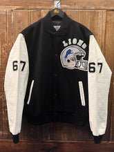 Load image into Gallery viewer, Detroit Lions Vintage 90s Chalk Line Varsity Jacket Black ABC Vintage 