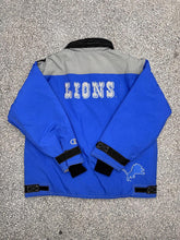 Load image into Gallery viewer, Detroit Lions Vintage 90s Champion Double Zip Parka Blue ABC Vintage 