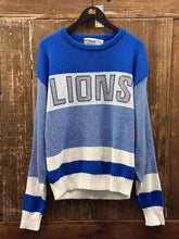 Load image into Gallery viewer, Detroit Lions Vintage 90s Cliff Engle Sweater Blue White ABC Vintage 