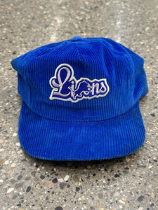 Detroit Lions Vintage 90s Corduroy Snapback Blue ABC Vintage 