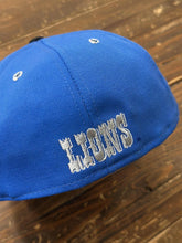 Load image into Gallery viewer, Detroit Lions Vintage 90s Fitted Cap Blue Black Brim ABC Vintage 