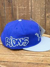 Load image into Gallery viewer, Detroit Lions Vintage 90s Graffiti American Needle Snapback Blue Grey ABC Vintage 