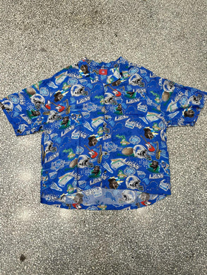 Detroit Lions Vintage 90s Hawaiian Shirt All Over Print ABC Vintage 