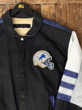 Load image into Gallery viewer, Detroit Lions Vintage 90s Jeff Hamilton Leather Bomber Jacket ABC Vintage 