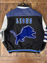 Load image into Gallery viewer, Detroit Lions Vintage 90s Jeff Hamilton Leather Bomber Jacket ABC Vintage 
