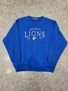 Detroit Lions Vintage 90s Lee Sport Crewneck Blue ABC Vintage 