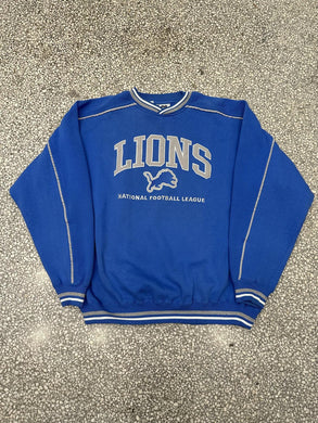 Detroit Lions Vintage 90s Lee Sports Sweatshirt Light Blue ABC Vintage 