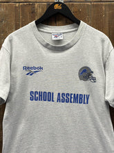 Load image into Gallery viewer, Detroit Lions Vintage 90s School Assembly Reebok Tee Grey ABC Vintage 
