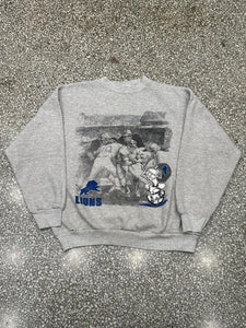 Detroit Lions Vintage 90s Snoopy Crewneck Grey ABC Vintage 