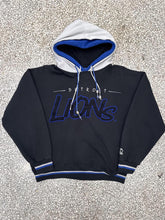 Load image into Gallery viewer, Detroit Lions Vintage 90s Starter Double Hooded Hoodie Black ABC Vintage 