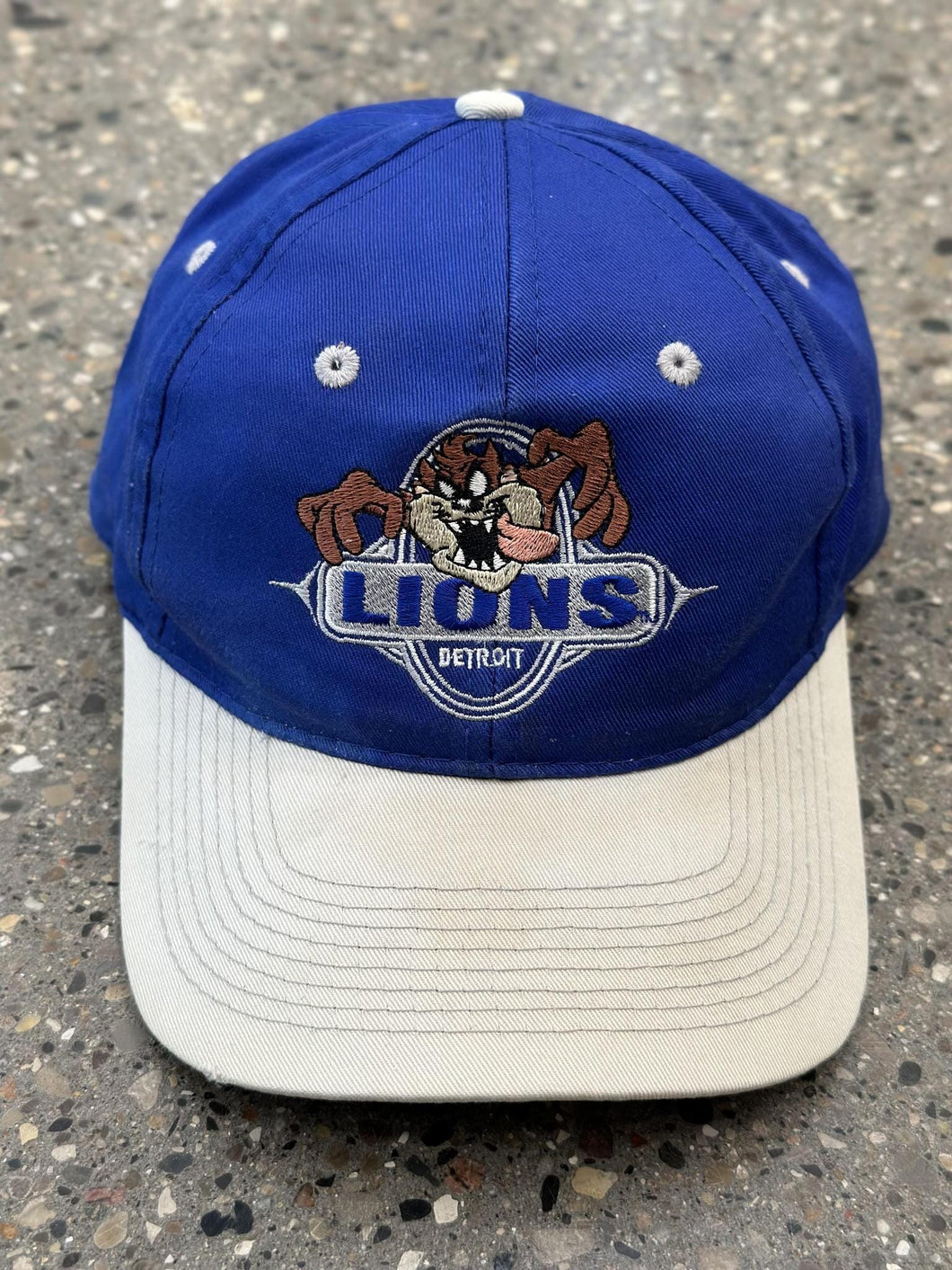 Detroit Lions Vintage 90s Taz Snapback Blue Grey ABC Vintage 