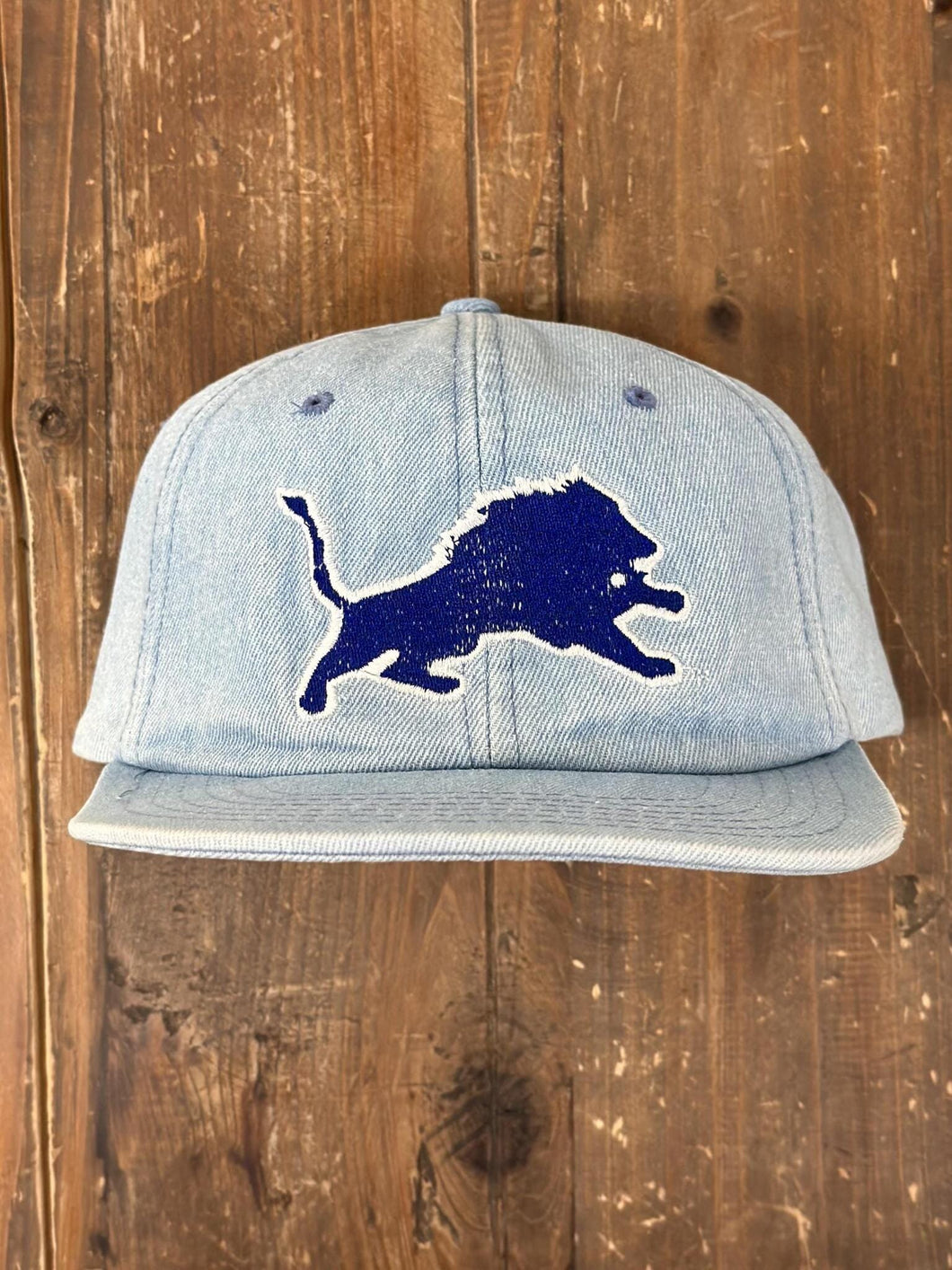 Detroit Lions Vintage 90s Washed Denim Hat ABC Vintage 