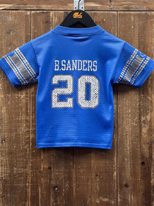 Detroit Lions Vintage 90s Youth Barry Sanders Champion Football Jersey Blue ABC Vintage 