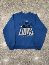 Load image into Gallery viewer, Detroit Lions Vintage 90s Youth Football Excellence Crewneck Blue ABC Vintage 