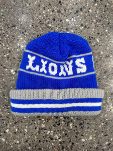 Detroit Lions Vintage Beanie Blue Grey ABC Vintage 