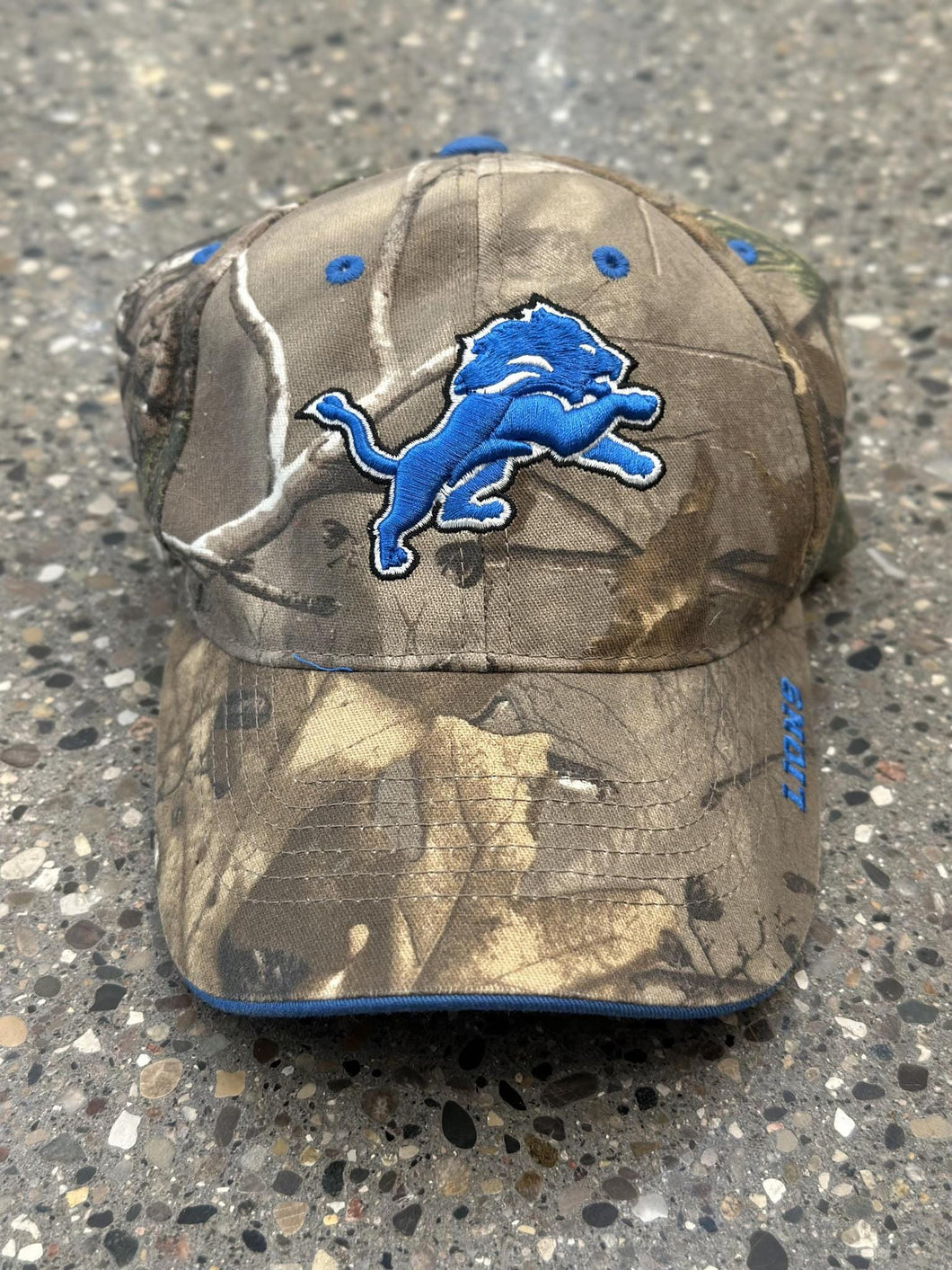 Detroit Lions Vintage Camo Hat Embroidered Logo ABC Vintage 