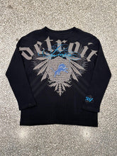 Load image into Gallery viewer, Detroit Lions Vintage L/S Thermal Shirt Black ABC Vintage 