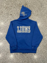 Load image into Gallery viewer, Detroit Lions Vintage Mitchell &amp; Ness Full Zip Hoodie Faded Blue ABC Vintage 