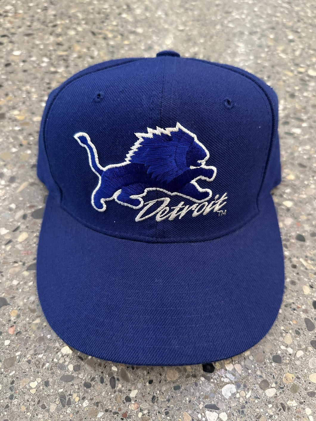 Detroit Lions Vintage New Era Fitted Hat Royal Blue ABC Vintage 