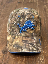 Load image into Gallery viewer, Detroit Lions Vintage Tree Camo Dad Hat ABC Vintage 