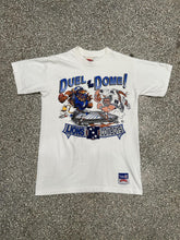 Load image into Gallery viewer, Detroit Lions VS Dallas Cowboys Vintage 1990 Jack Davis Duel At The Dome Tee White ABC Vintage 
