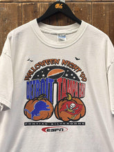Load image into Gallery viewer, Detroit Lions vs Tampa Bay Vintage 1999 Halloween Night Tee Faded White ABC Vintage 