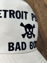 Load image into Gallery viewer, Detroit Pistons Bad Boys Vintage 80s Trucker Hat White Black Puff Print ABC Vintage 