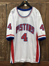 Load image into Gallery viewer, Detroit Pistons Custom Joe Dumars Football Jersey White ABC Vintage 