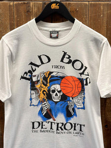 Detroit Pistons Vintage 1989 Bad Boys Reaper White ABC Vintage 