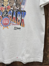 Load image into Gallery viewer, Detroit Pistons Vintage 1990 Back 2 Back Daly Double World Champs Sof Tee Faded White ABC Vintage 