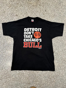 Detroit Pistons Vintage 1991-1992 Don't Take Chicago's Bull ABC Vintage 