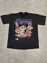 Load image into Gallery viewer, Detroit Pistons Vintage 1995 Taz Tested Tee Black ABC Vintage 