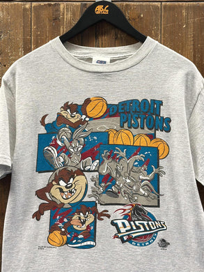 Detroit Pistons Vintage 1997 Taz Tee Grey ABC Vintage 