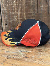 Load image into Gallery viewer, Detroit Pistons Vintage 2000s Flames Dad Hat Black Orange ABC Vintage 