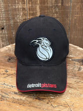 Load image into Gallery viewer, Detroit Pistons Vintage 2000s Nike Horse Logo Dad Hat Faded Black ABC Vintage 