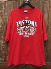 Load image into Gallery viewer, Detroit Pistons Vintage 2004 Goin' To Work Playoff Tee Red ABC Vintage 