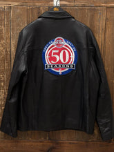 Load image into Gallery viewer, Detroit Pistons Vintage 2007-2008 50 Season Leather Jacket Black ABC Vintage 