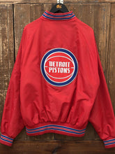 Load image into Gallery viewer, Detroit Pistons Vintage 80s Pla-Jac by Dunbrooke Bomber Jacket Red ABC Vintage 