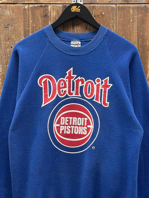 Detroit Pistons Vintage 80s Swingster Crewneck Blue ABC Vintage 