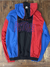 Load image into Gallery viewer, Detroit Pistons Vintage 90s Anorak Starter Pullover Jacket ABC Vintage 