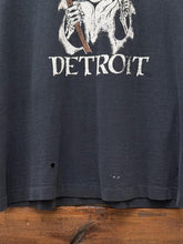 Load image into Gallery viewer, Detroit Pistons Vintage 90s Bad Boys From Detroit Reaper Paper Thin Tee Super Faded Black ABC Vintage 