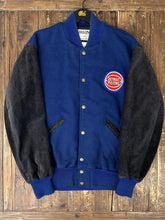 Load image into Gallery viewer, Detroit Pistons Vintage 90s DeLong Bomber Jacket Navy Black ABC Vintage 