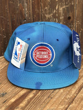 Load image into Gallery viewer, Detroit Pistons Vintage 90s Drew Pearson Snapback (Sun Faded Blue #3) ABC Vintage 